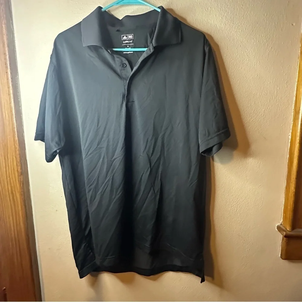 Men’s black Adidas climalite size medium golf polo shirt